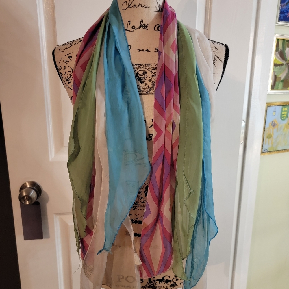 Colorful Geometric Pattern Scarf